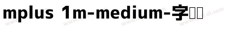 mplus 1m-medium字体转换